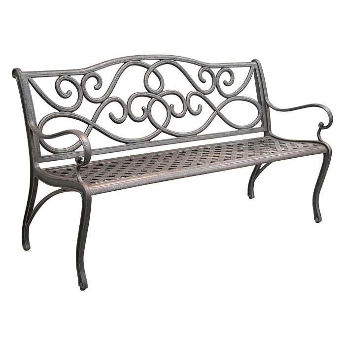 Ft Painted Wood Garden Bench White