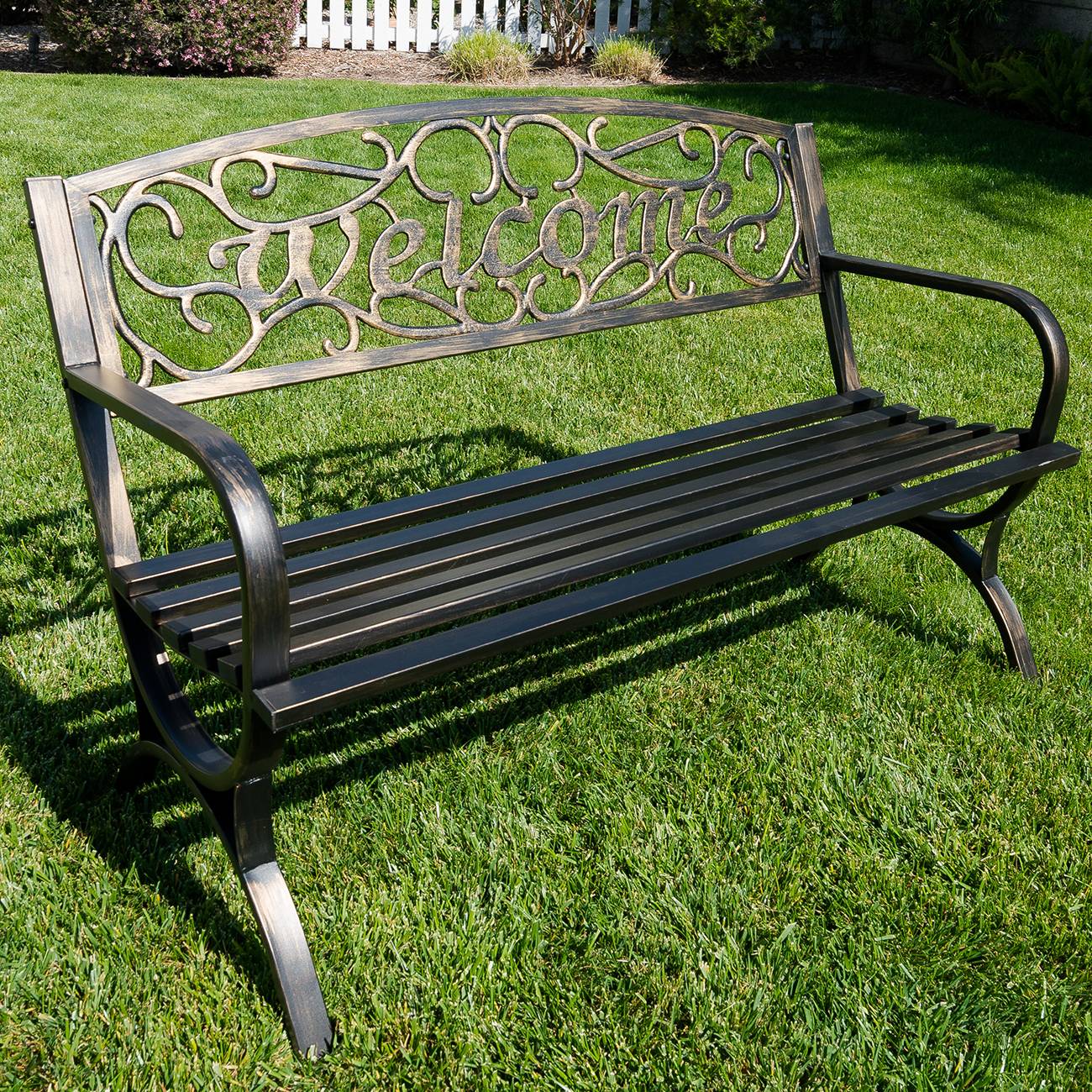 20 White Metal Garden Bench Ideas Worth to Check SharonSable