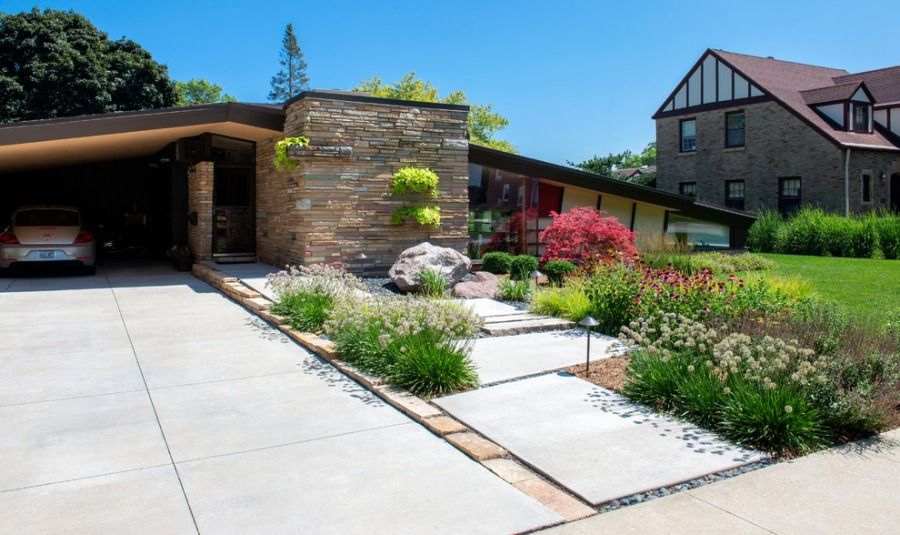 Midcentury Modern Backyard