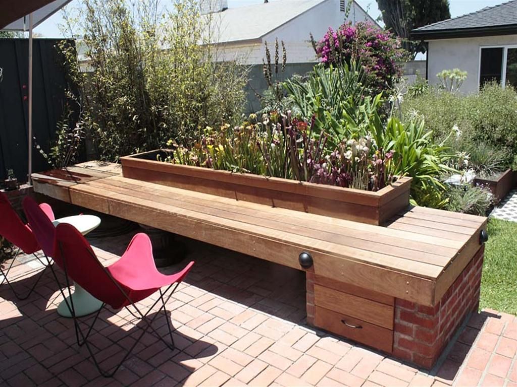 Outsunny Wooden Outdoor Storage Bench Patio Loveseat Seating
