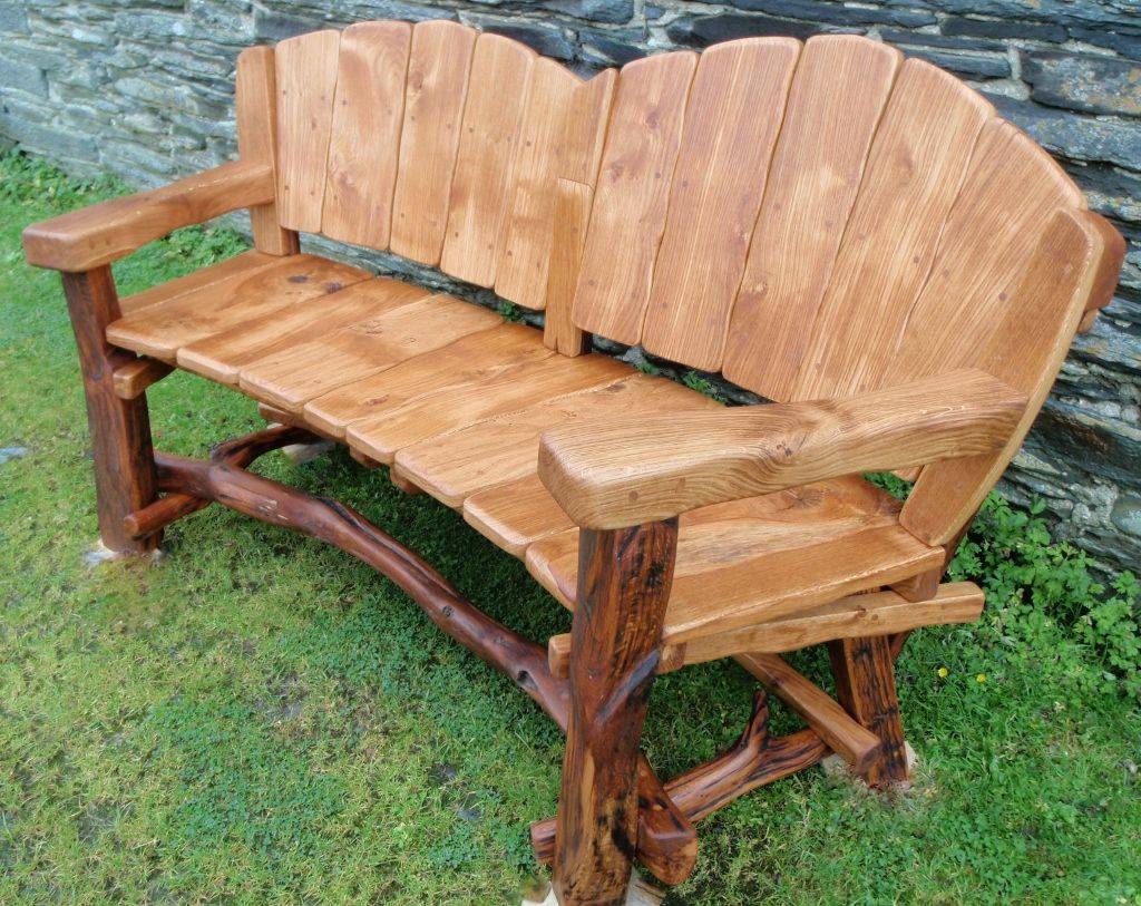 26 Rustic Wooden Garden Benches Ideas You Should Check SharonSable