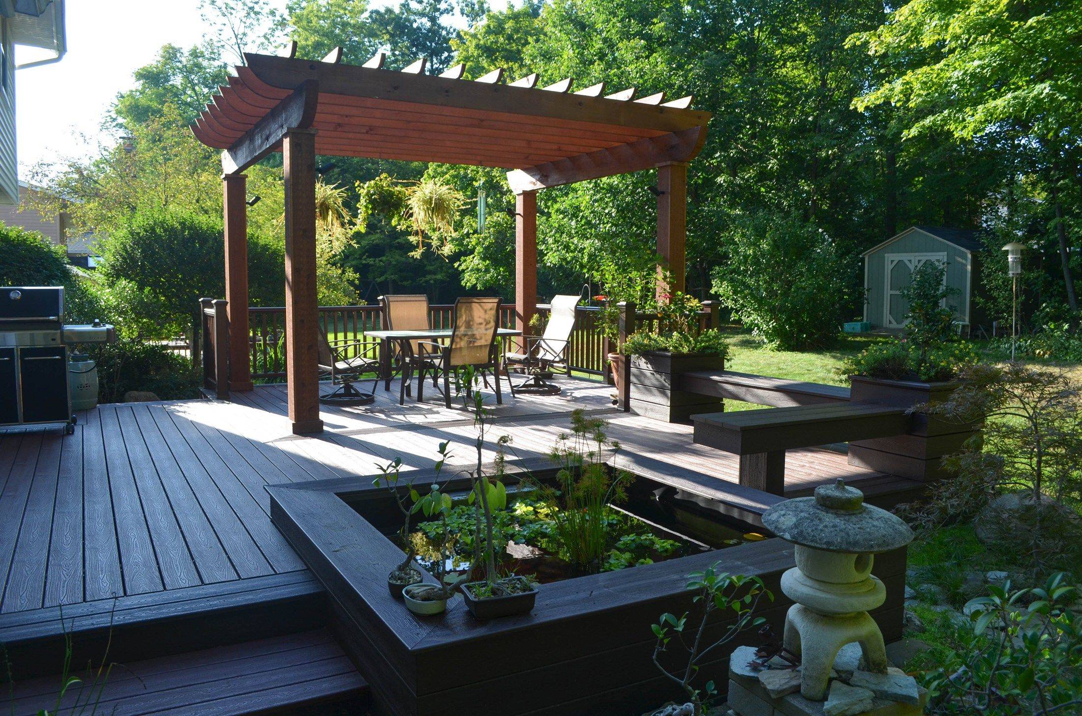 Beautiful Wooden Deck Porch Design Inspirations Modern Japanese