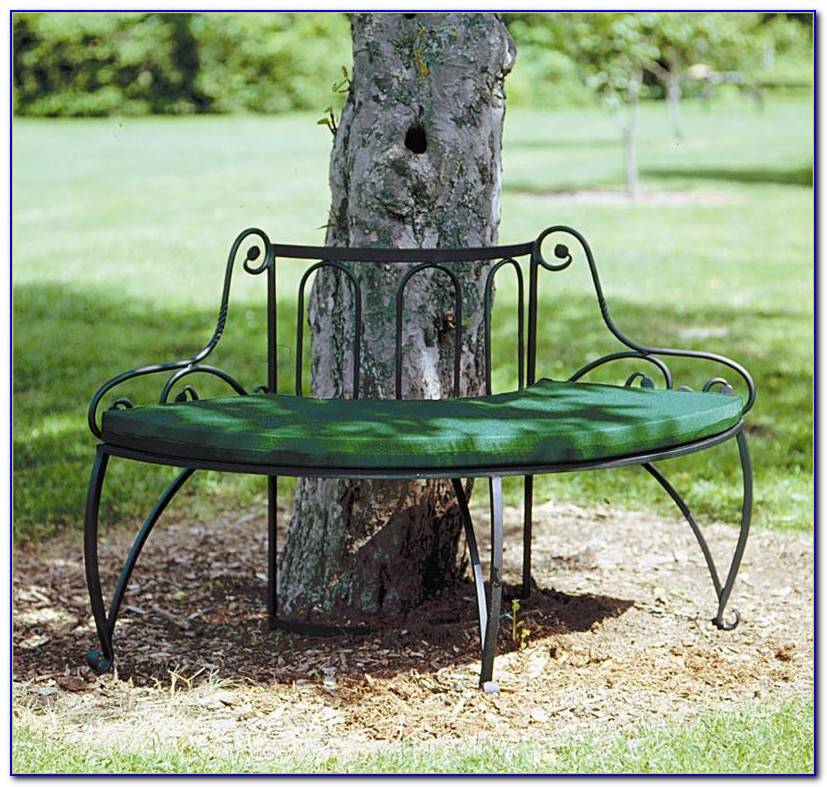 Hummingbird Metal Garden Bench Black