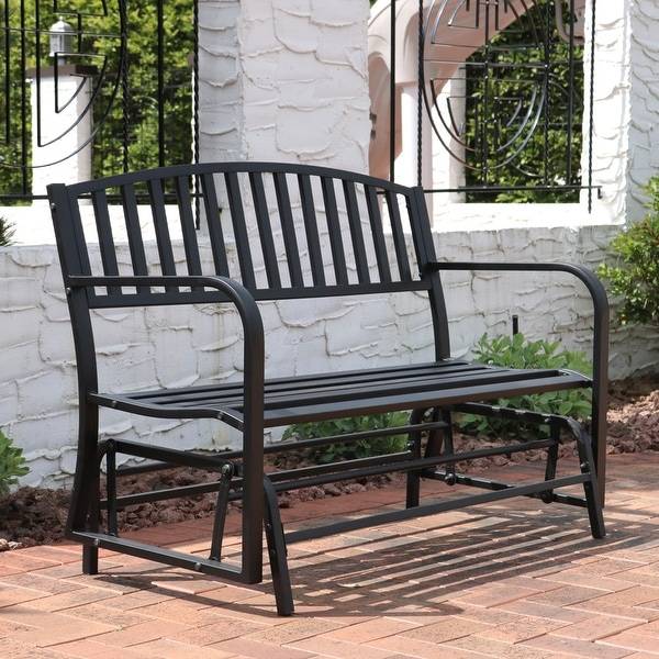 Black Metal Outdoor Benchmbbk