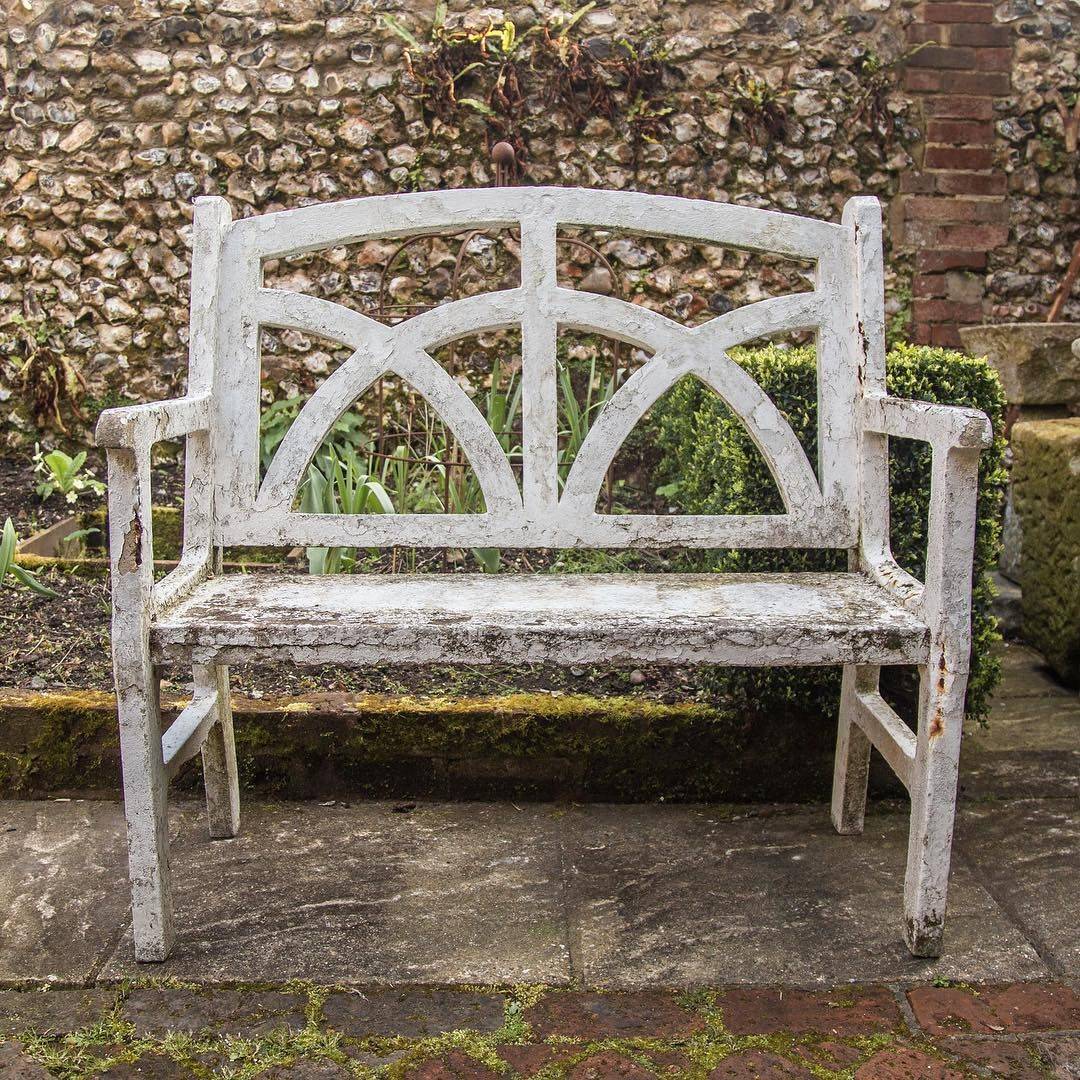 Antique French Garden Bench Seat