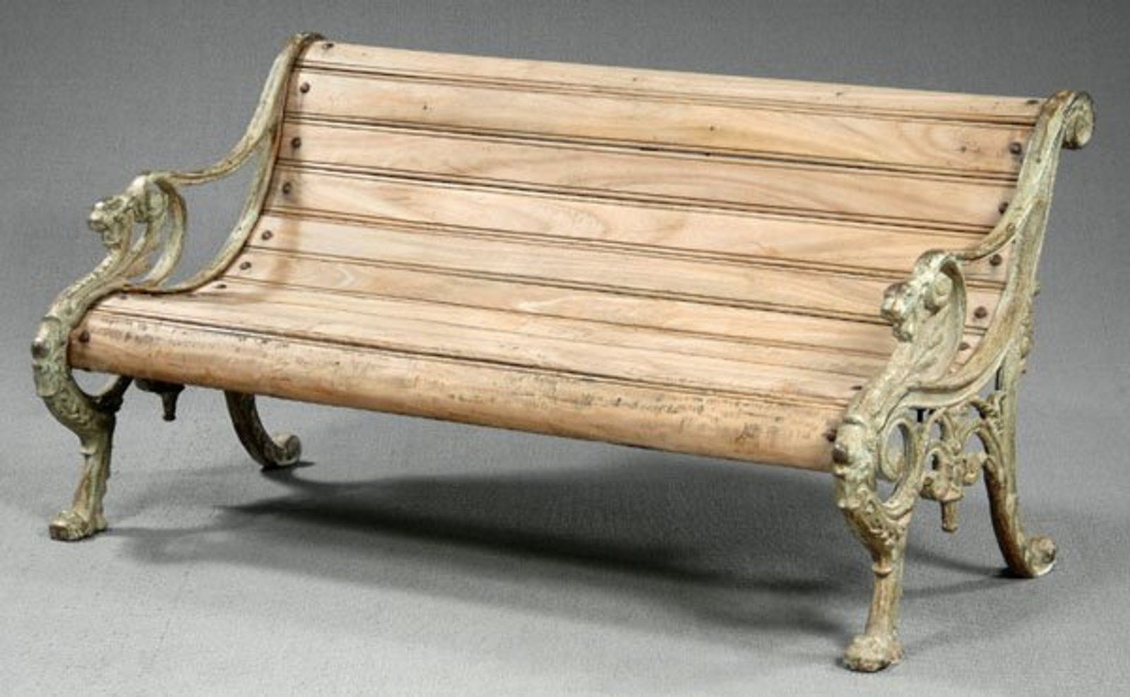 Distressed French Country Garden Bench