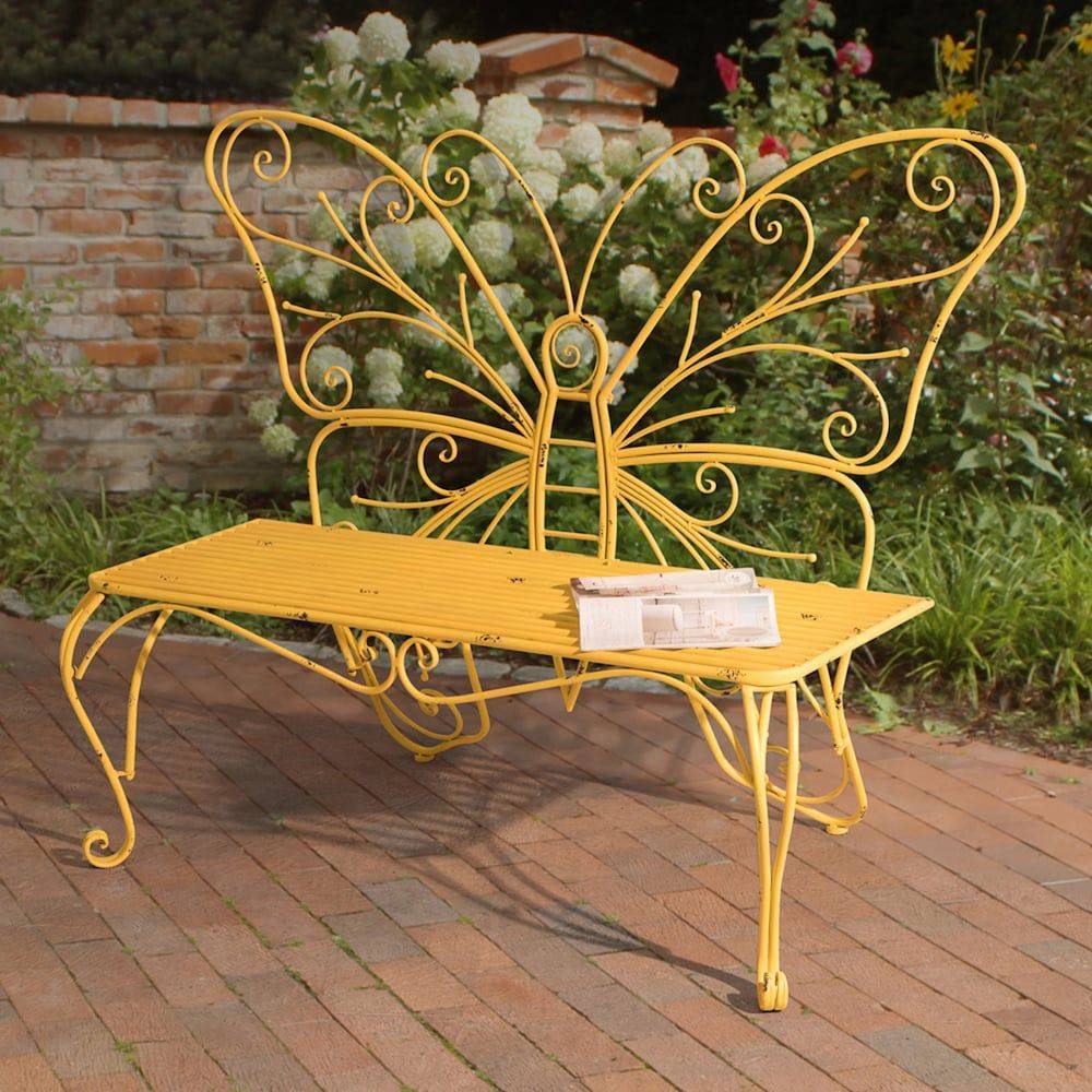 Flowerhouse Outdoor Butterfly Bench
