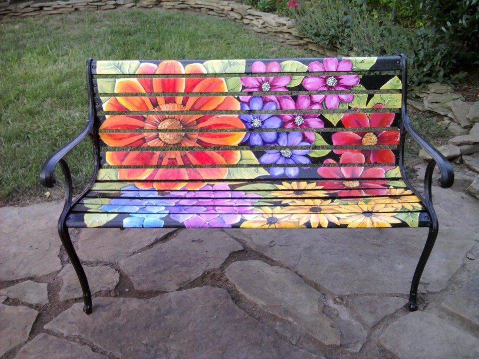 Park Bench Painting Ideas