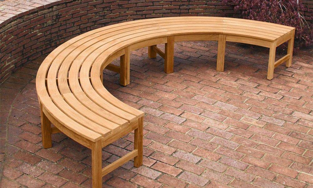 Curved Back Bench The Wooden Workshop