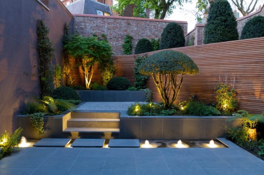 Sunken Garden Seating Landscape Architecture Design