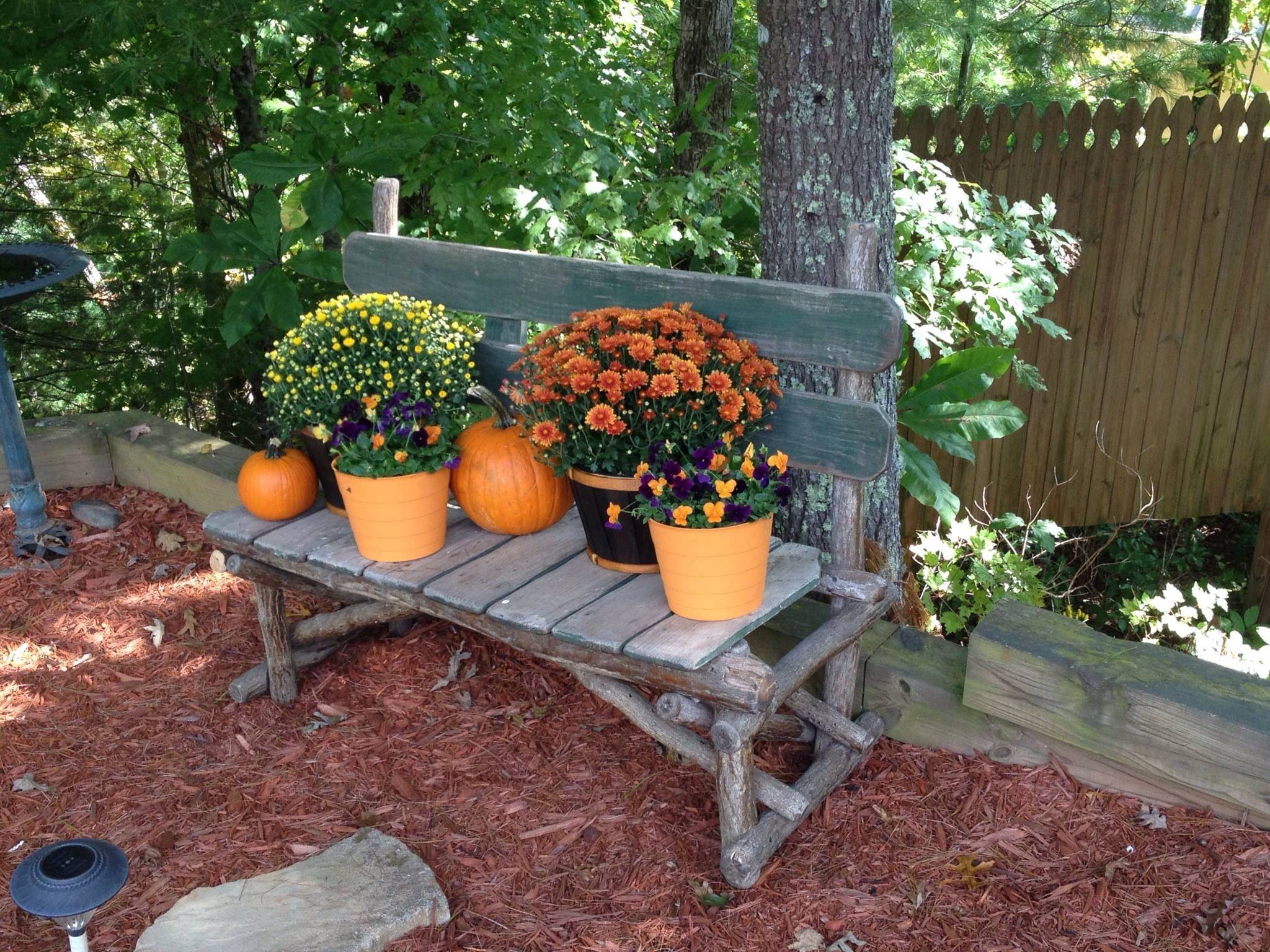 23 Rustic Flower Garden Bench Ideas Worth to Check SharonSable