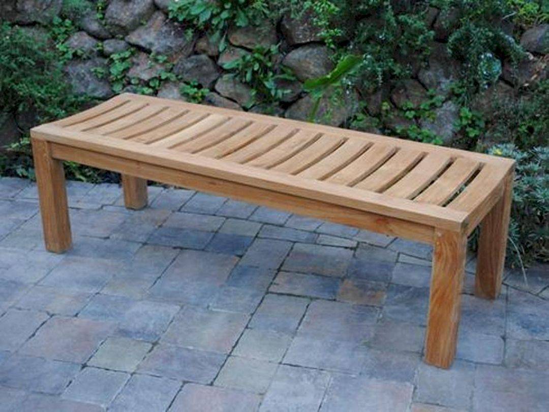 Backless Garden Benches Elegant Outdoor Bench Backless Ipe Wood Outdoor