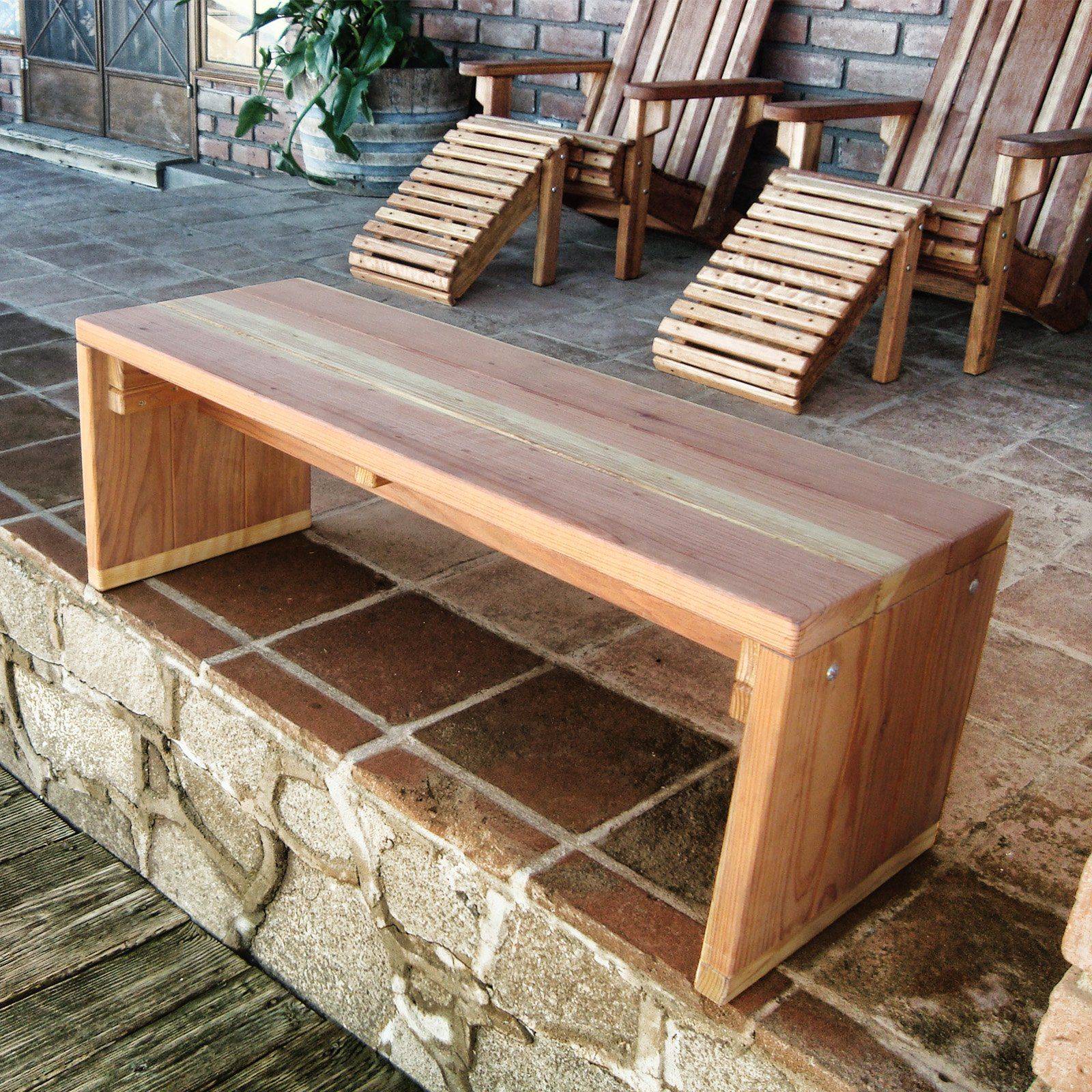 Belham Living Redding Backless Bench Outdoor Furniture Bench Curved
