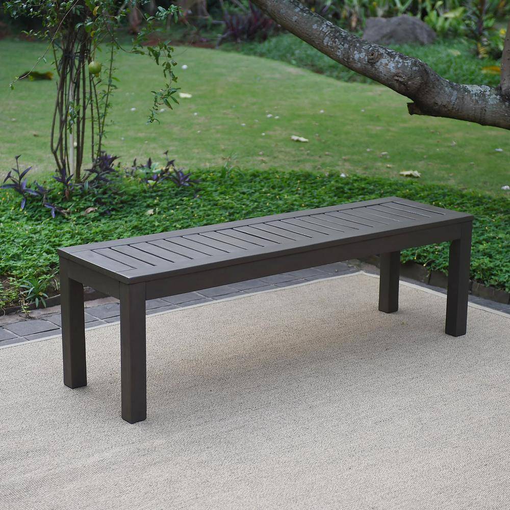 Shop Bradley Ecofriendly Foot Backless Outdoor White Wood Garden