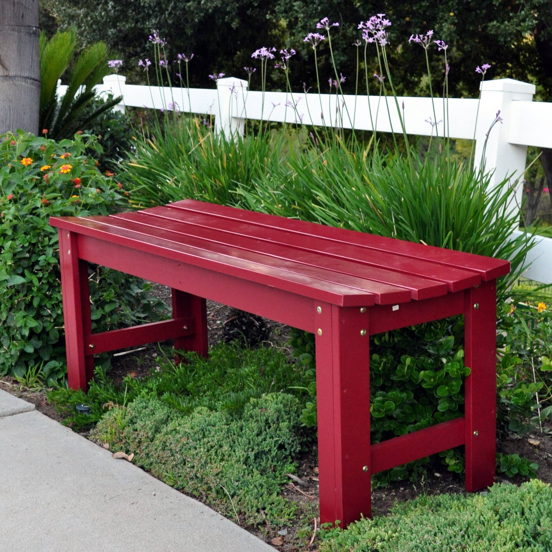 Wood Backless Bench