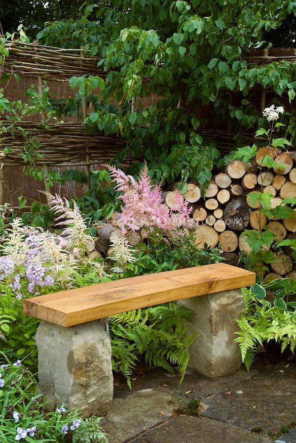 Beautiful Handcrafted Outdoor Bench