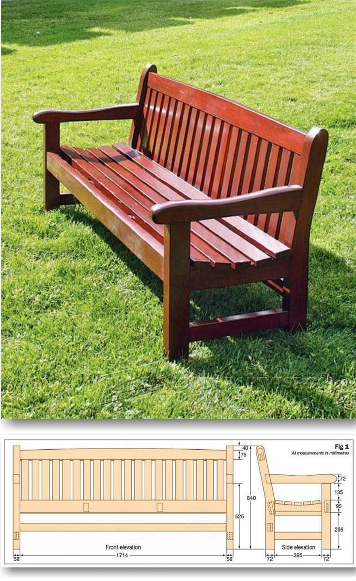 Curved Wooden Bench For Garden And Patio Homesfeed