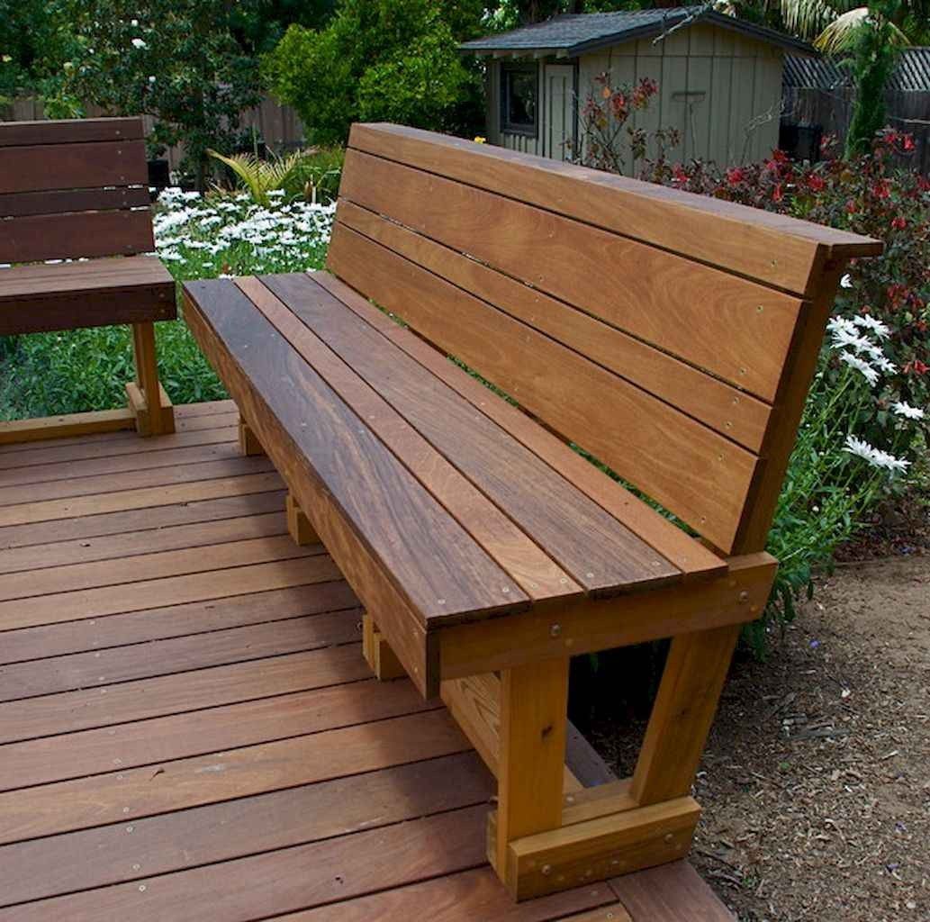Wooden Park Bench