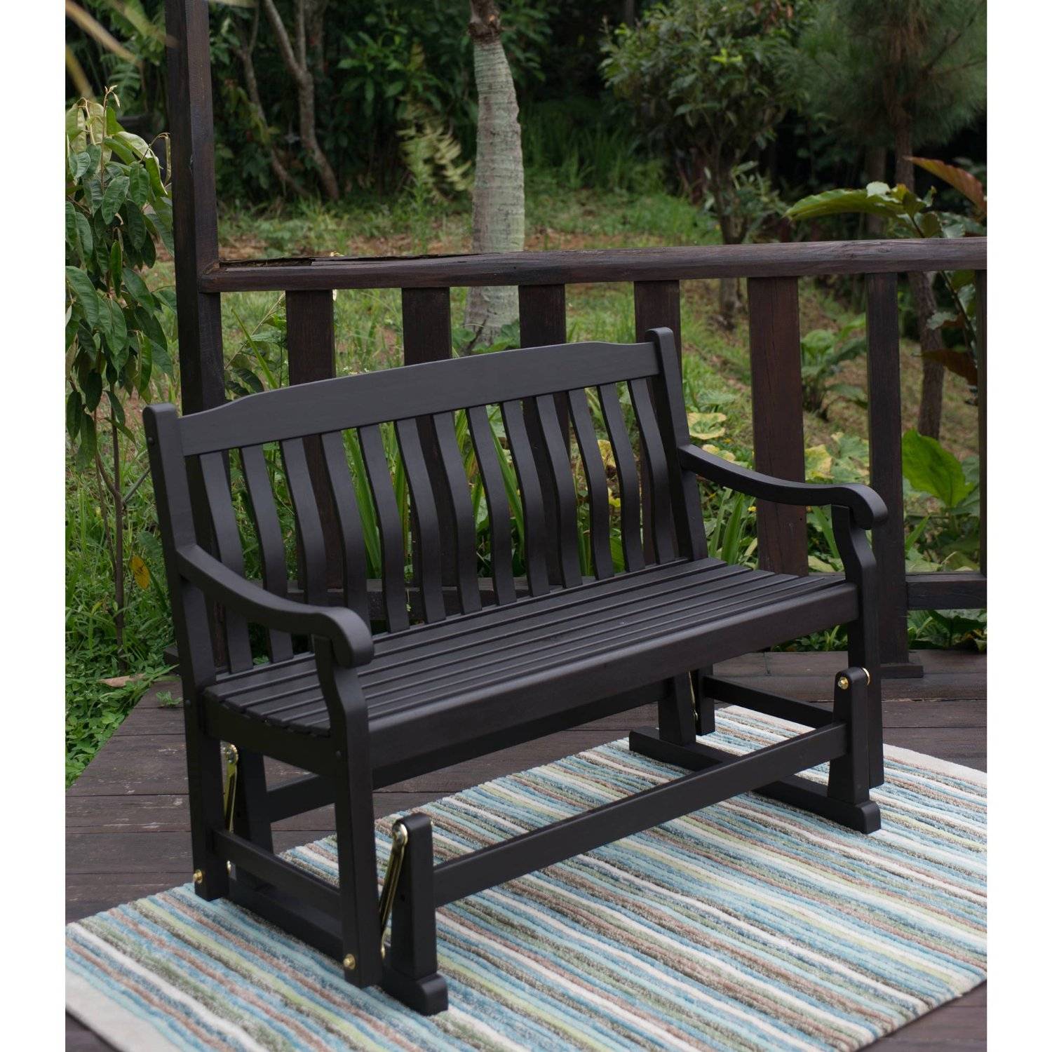 Teak Curved Outdoor Bench Circa Curved Backless Bench