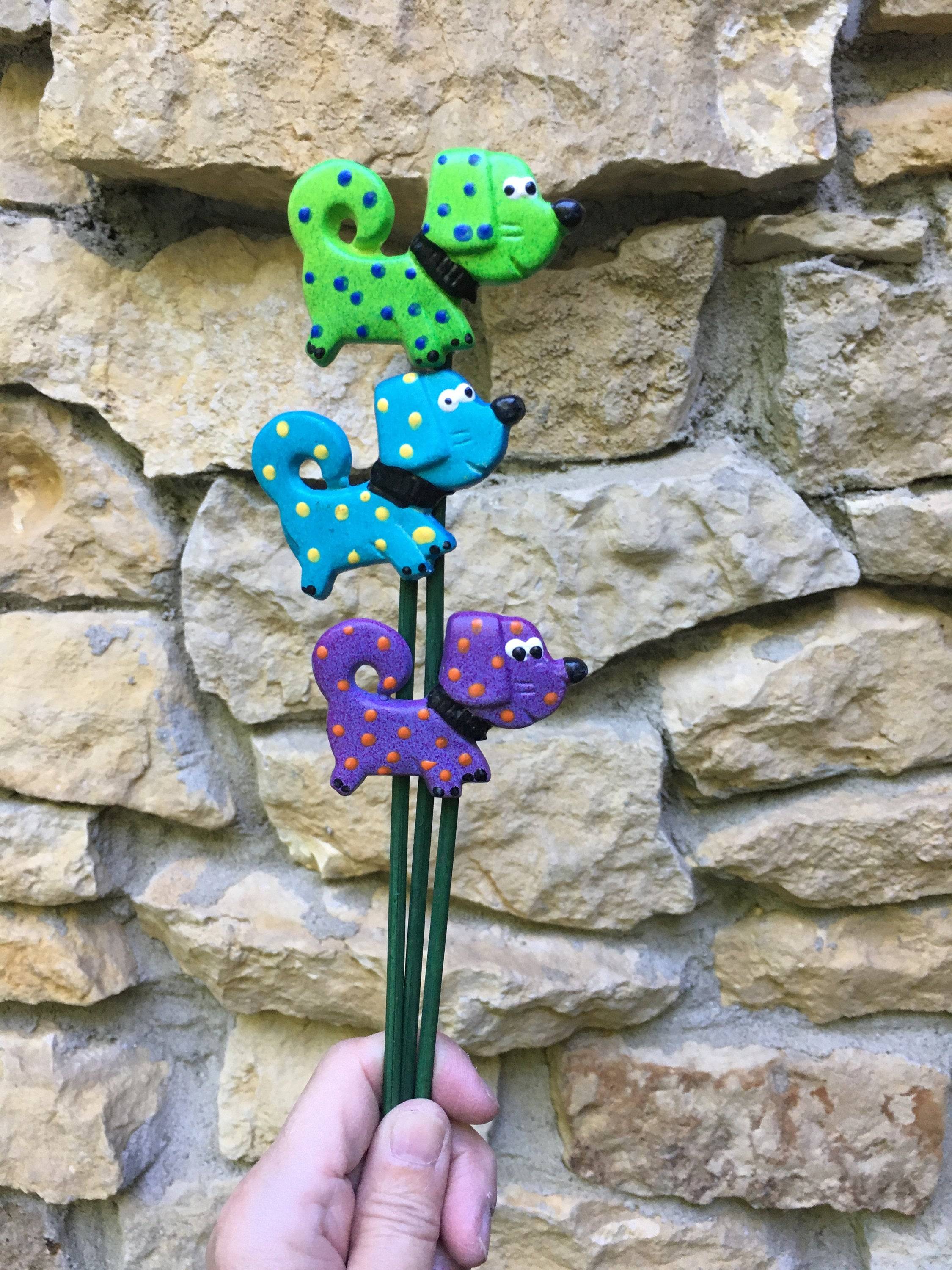 Ceramic Cute Garden Stakes