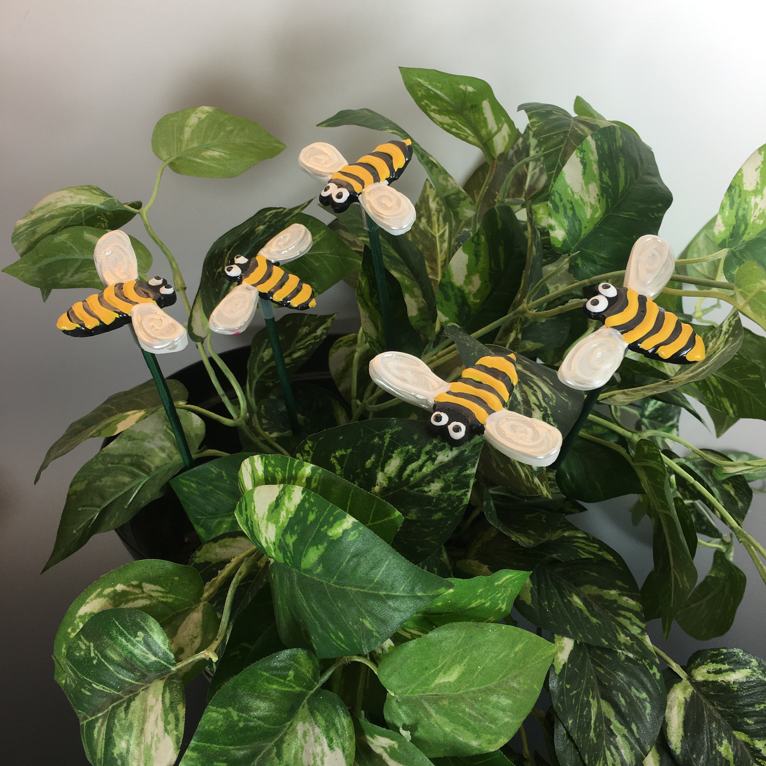 Rustic Bumble Bee Garden Stake Bee Garden