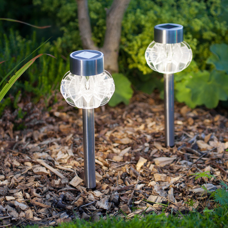 Led Color Changing Solar Stake Lights Outdoor Garden Figurines