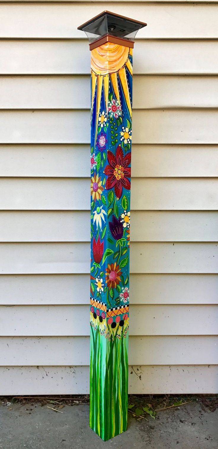Good Colorful Peace Poles Design Ideas