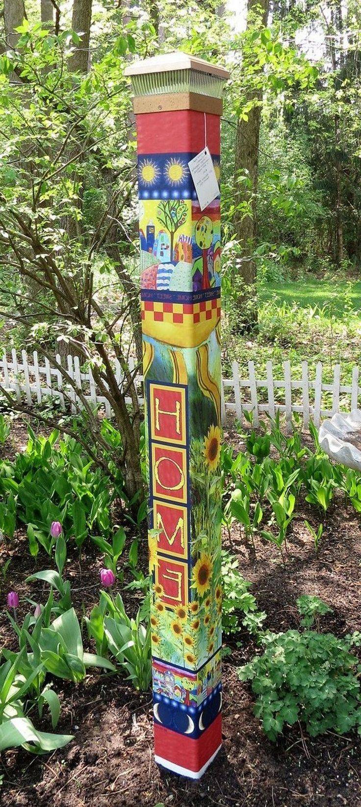 Colorful Peace Poles Design Ideas