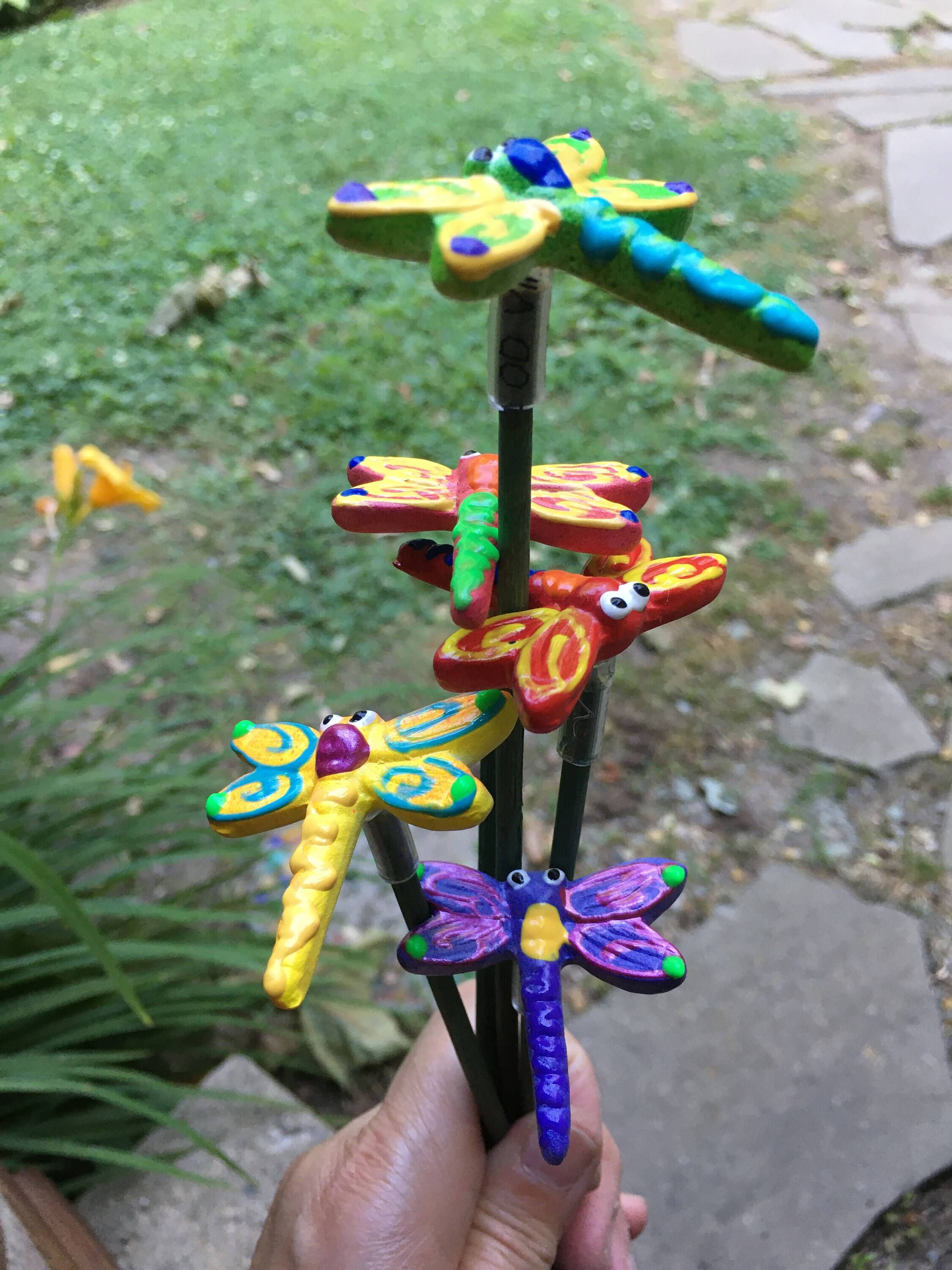 Ceramic Flower Garden Stakes
