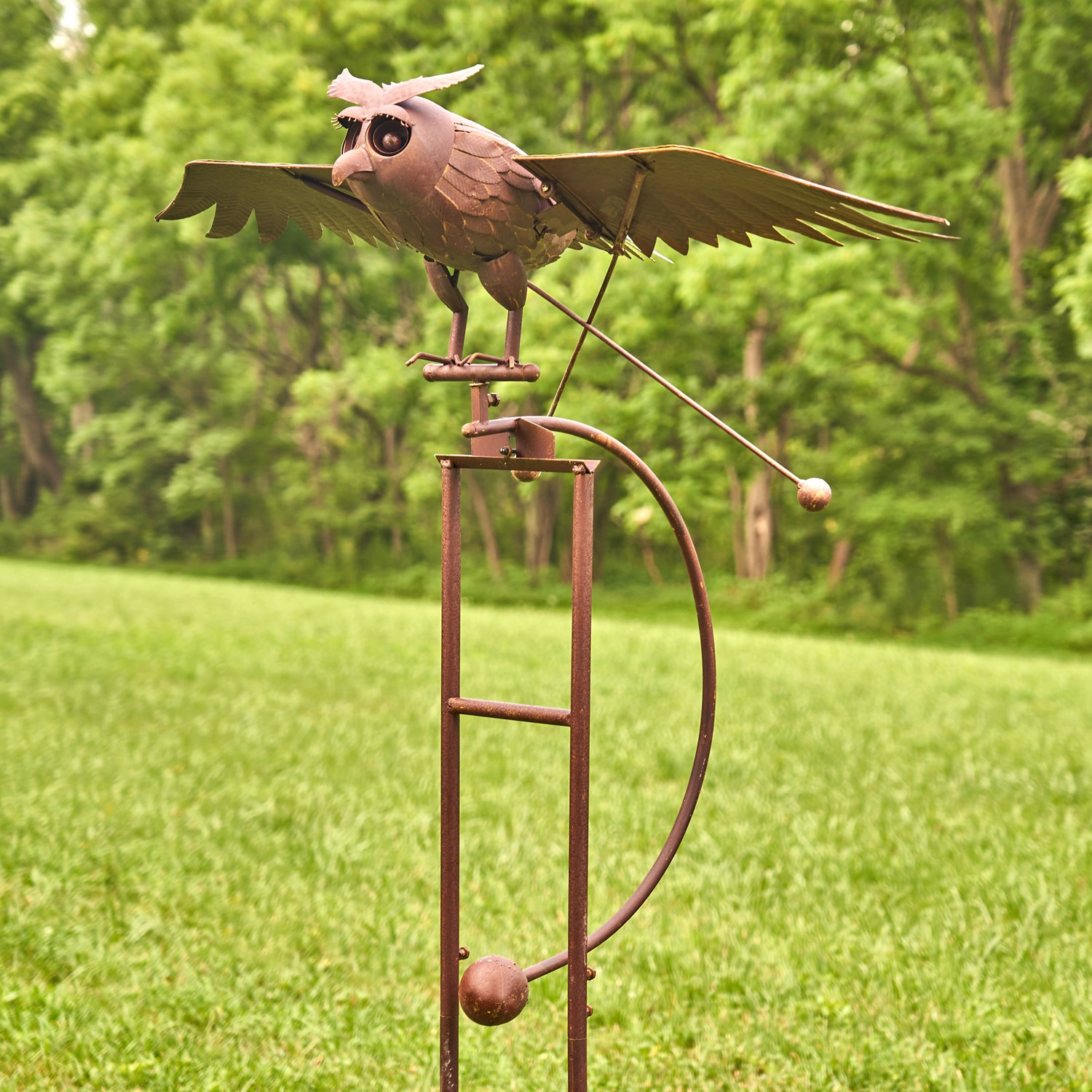 Metal Hummingbird Yard Stake Lawn Planter Garden Decor
