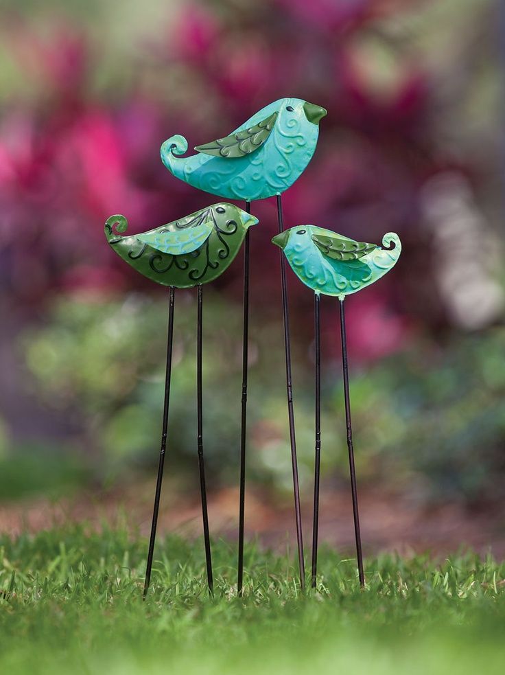 Solar Glass Bird Garden Stake Yellow Walmartcom Walmartcom