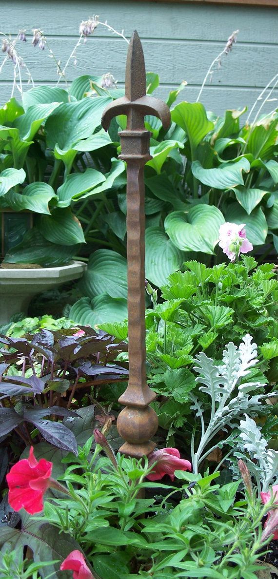 Gorgeous Rusted Garden Stakes