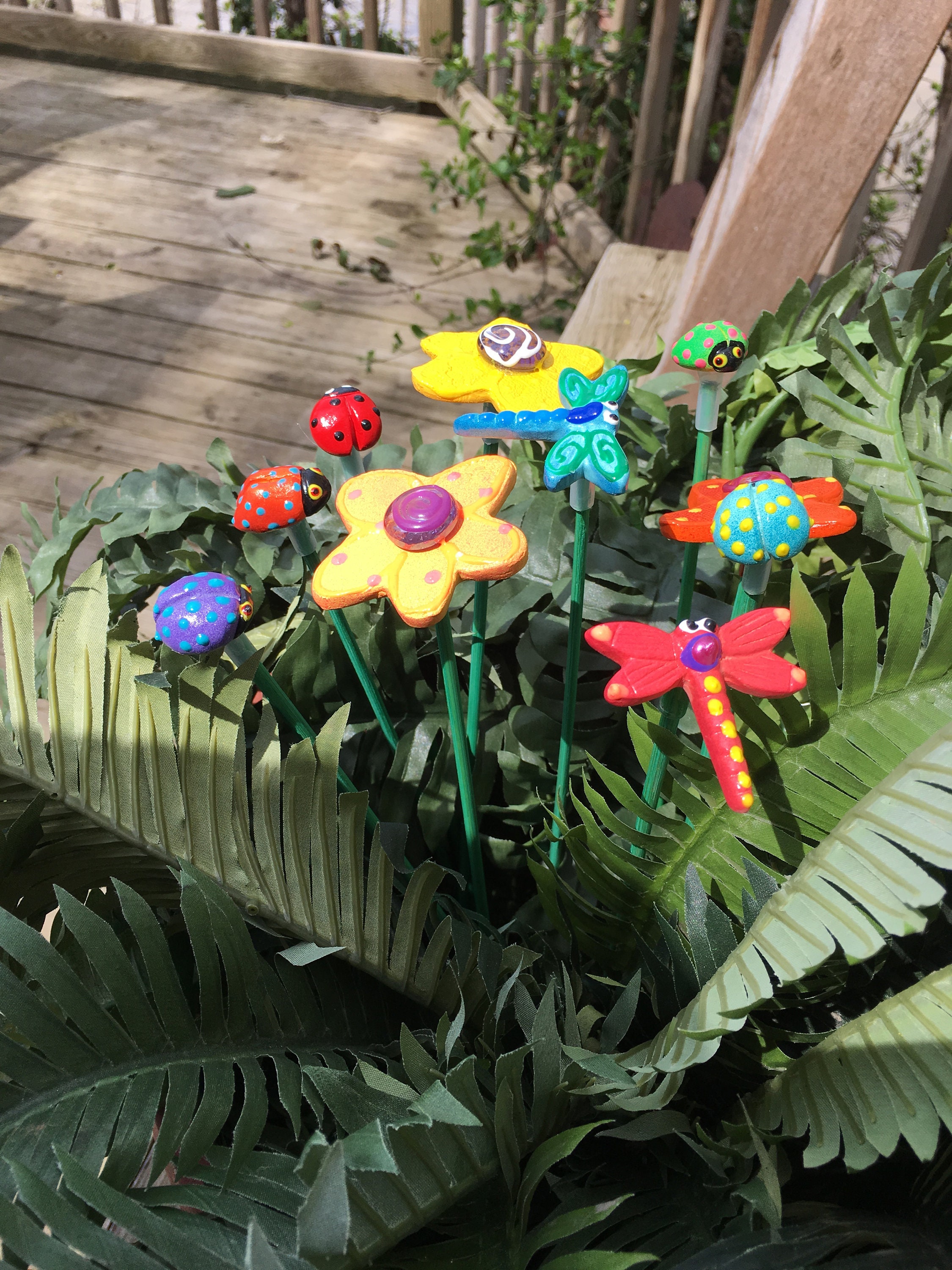 Ceramic Cute Garden Stakes