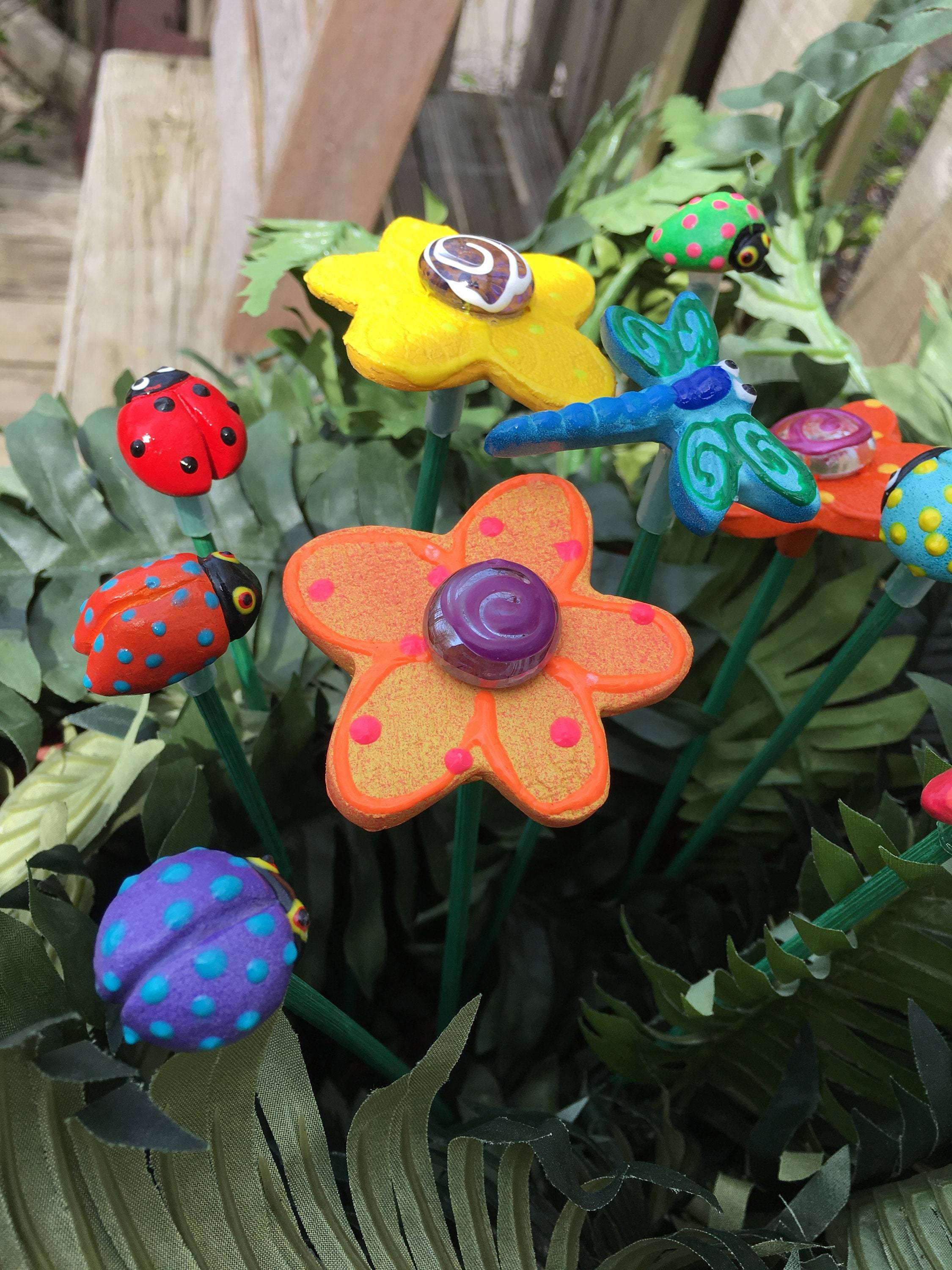 Ceramic Cute Garden Stakes
