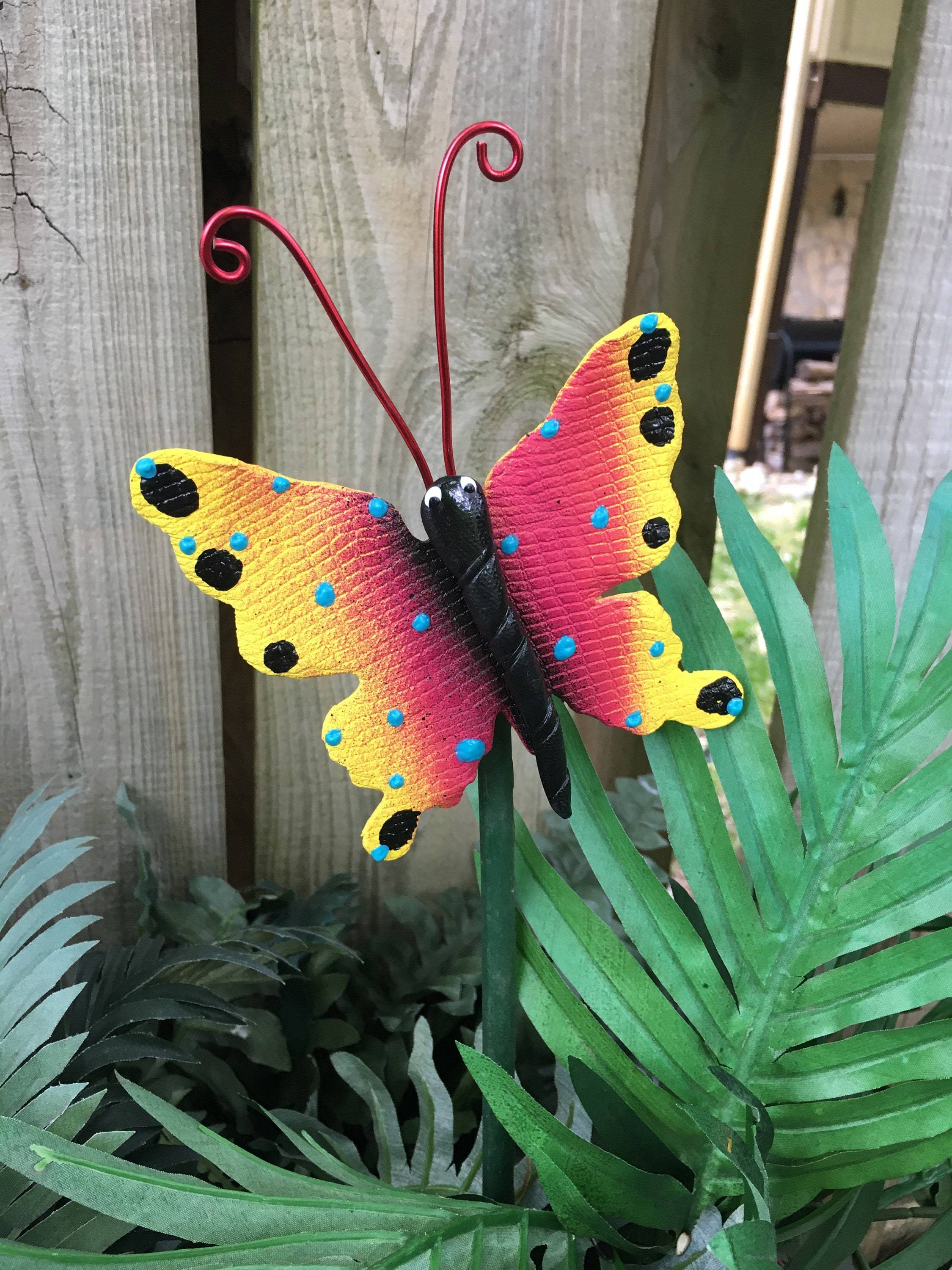 Poppy Flower Garden Stakes