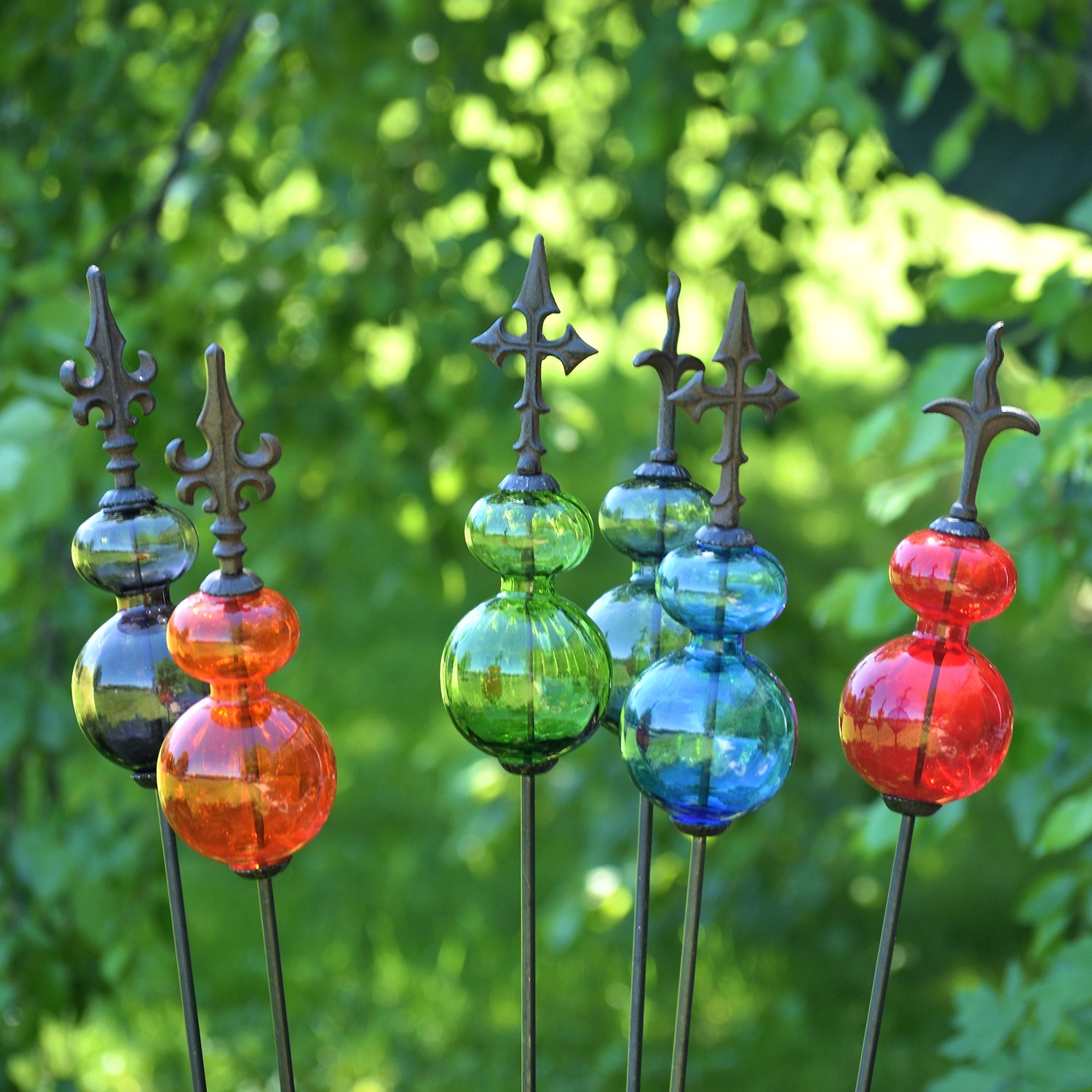 Solar Powered Ladybug Stake Whimsical Garden Yard Lawn Flowerbed