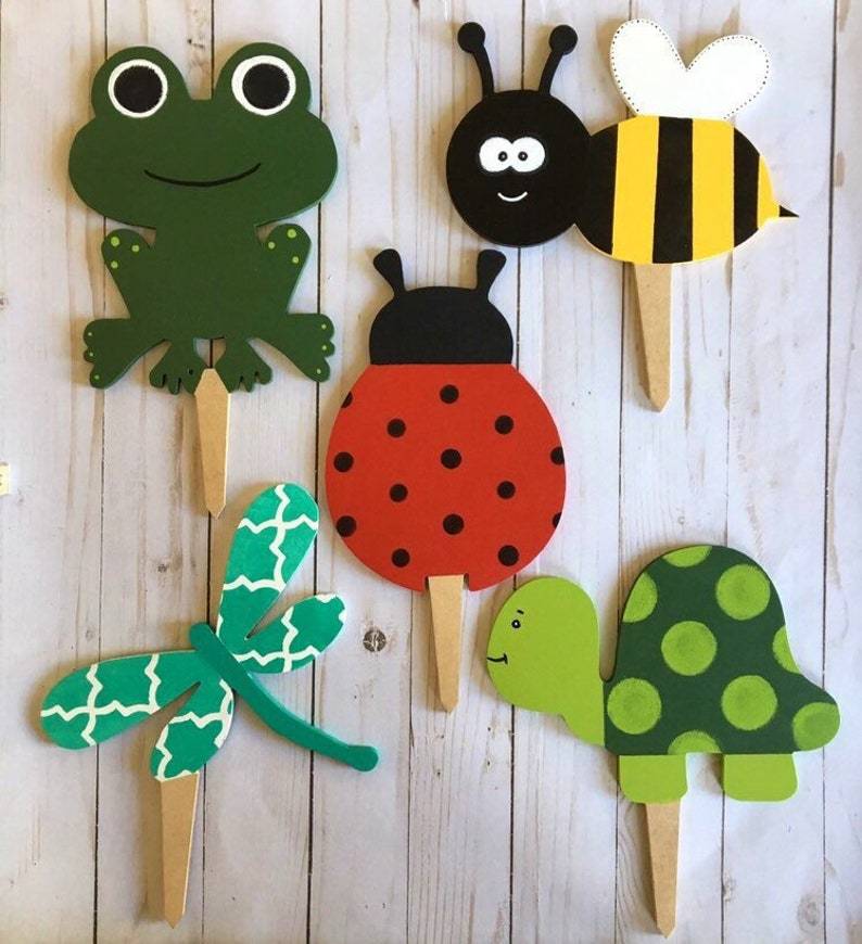 Ceramic Flower Garden Stakes