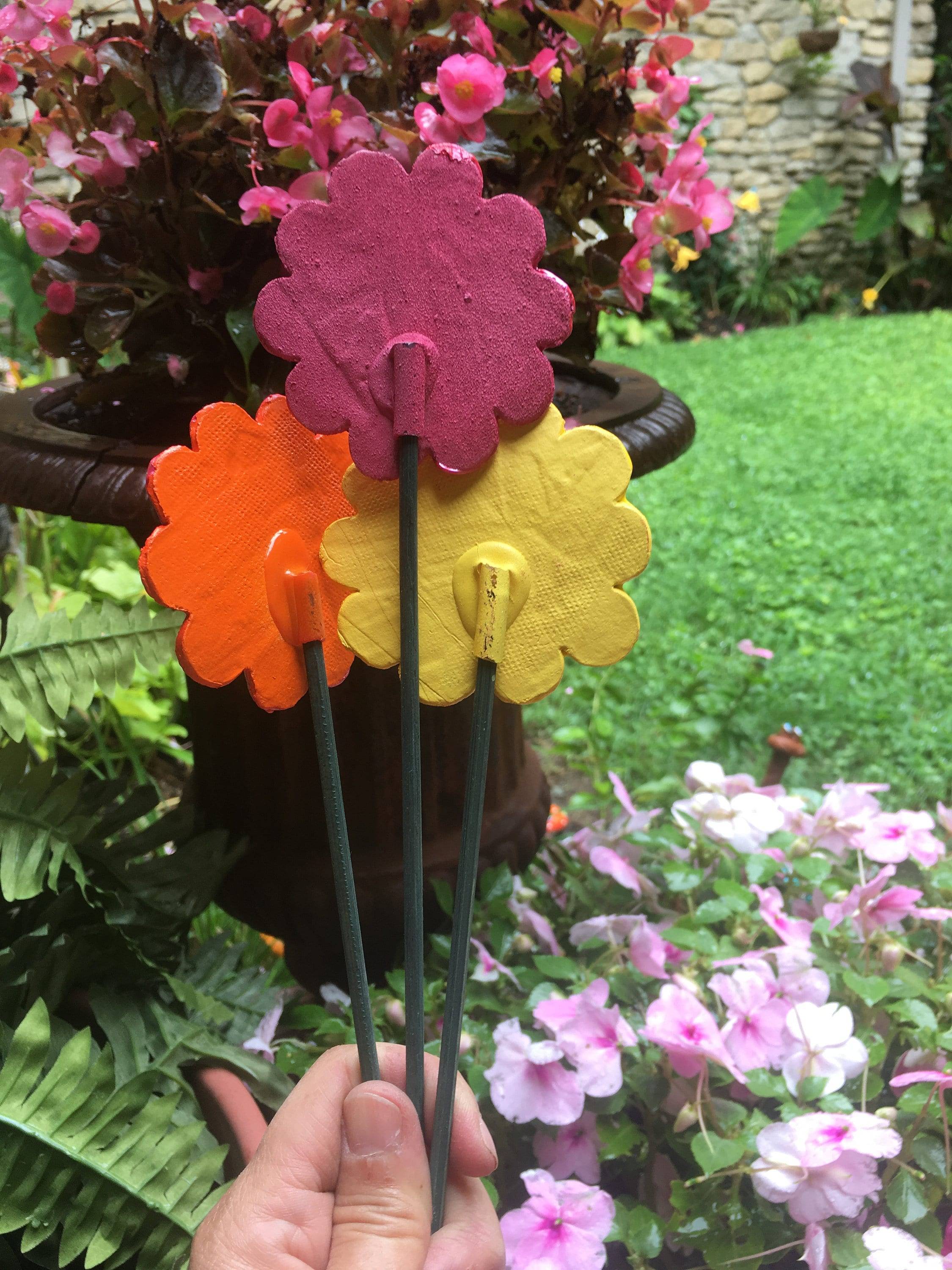 Ceramic Dragonfly Garden Stakes