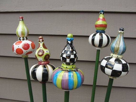 Birdhouse Garden Stakes