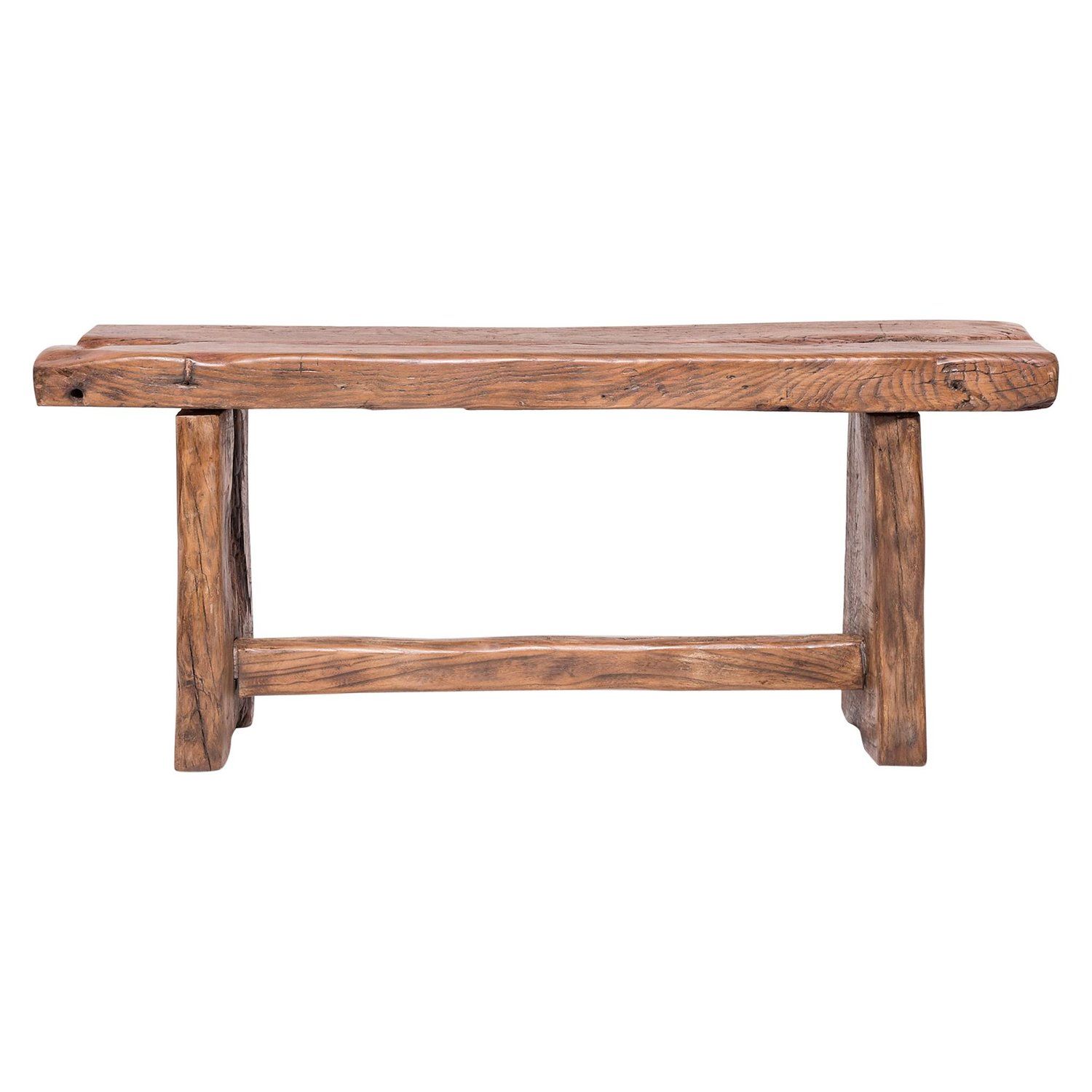 Handmade Live Edge Asian Style Garden Bench