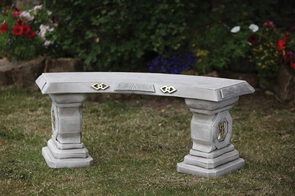 Handmade Live Edge Asian Style Garden Bench