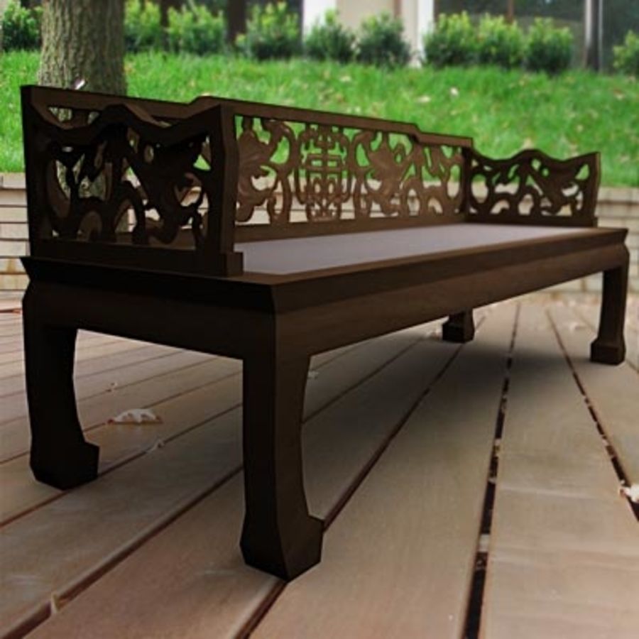 Kingsley Bate Chippendale Teak Bench Teak Garden Bench