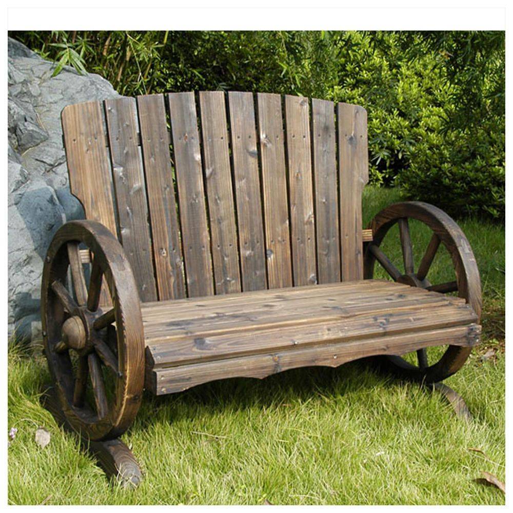 25 Wagon Wheel Garden Bench Ideas You Cannot Miss SharonSable