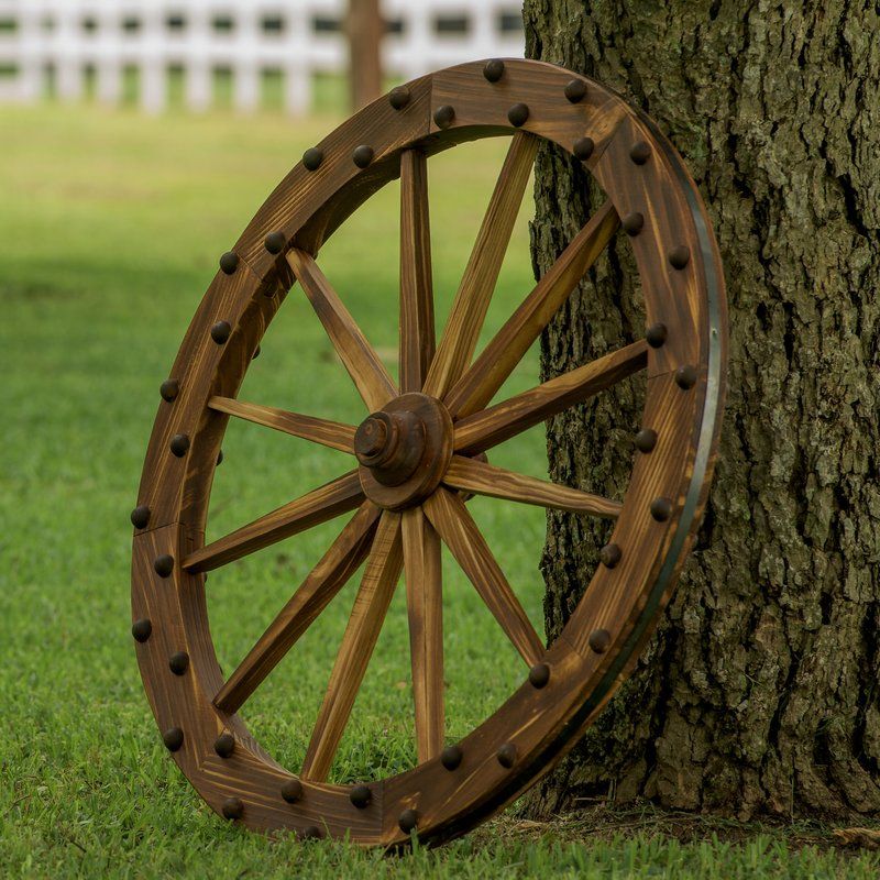 Pair Old Iron Wagon Wheels Diameter Wagon Wheel