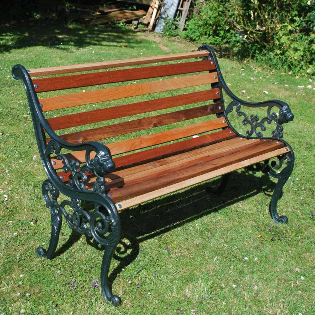Antiques Atlas Small Cast Iron Garden Bench