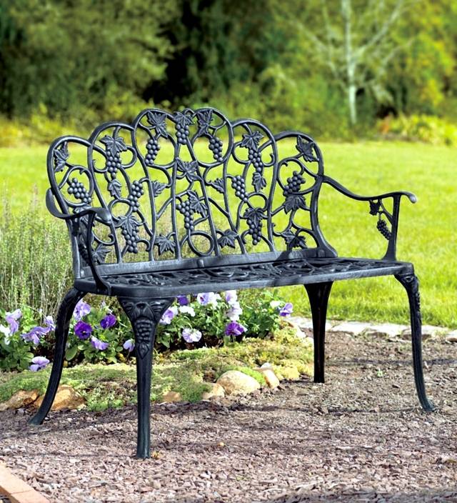 Standard Wrought Iron Garden Bench Wrought Iron Bench