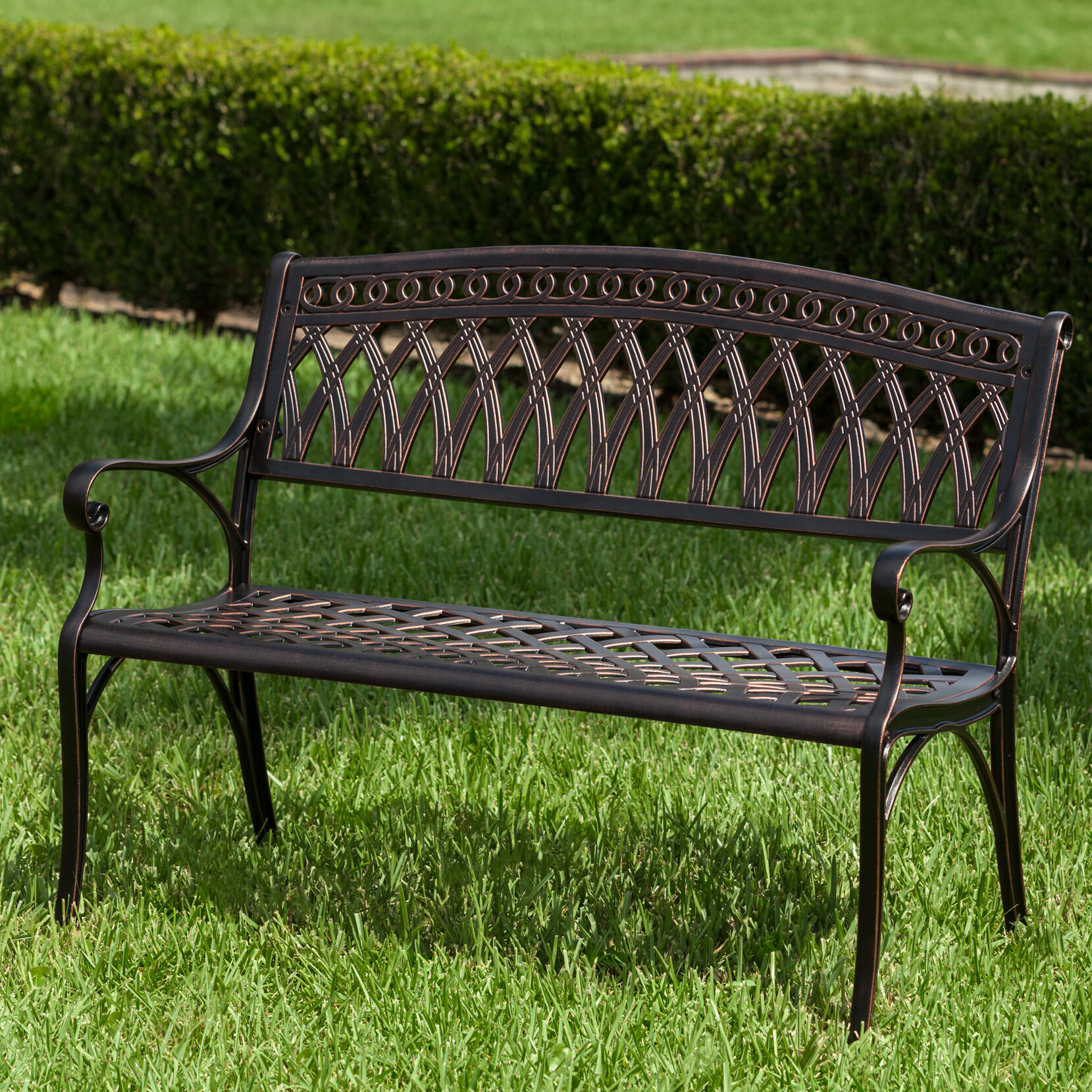 Metal Outdoor Chair Bench