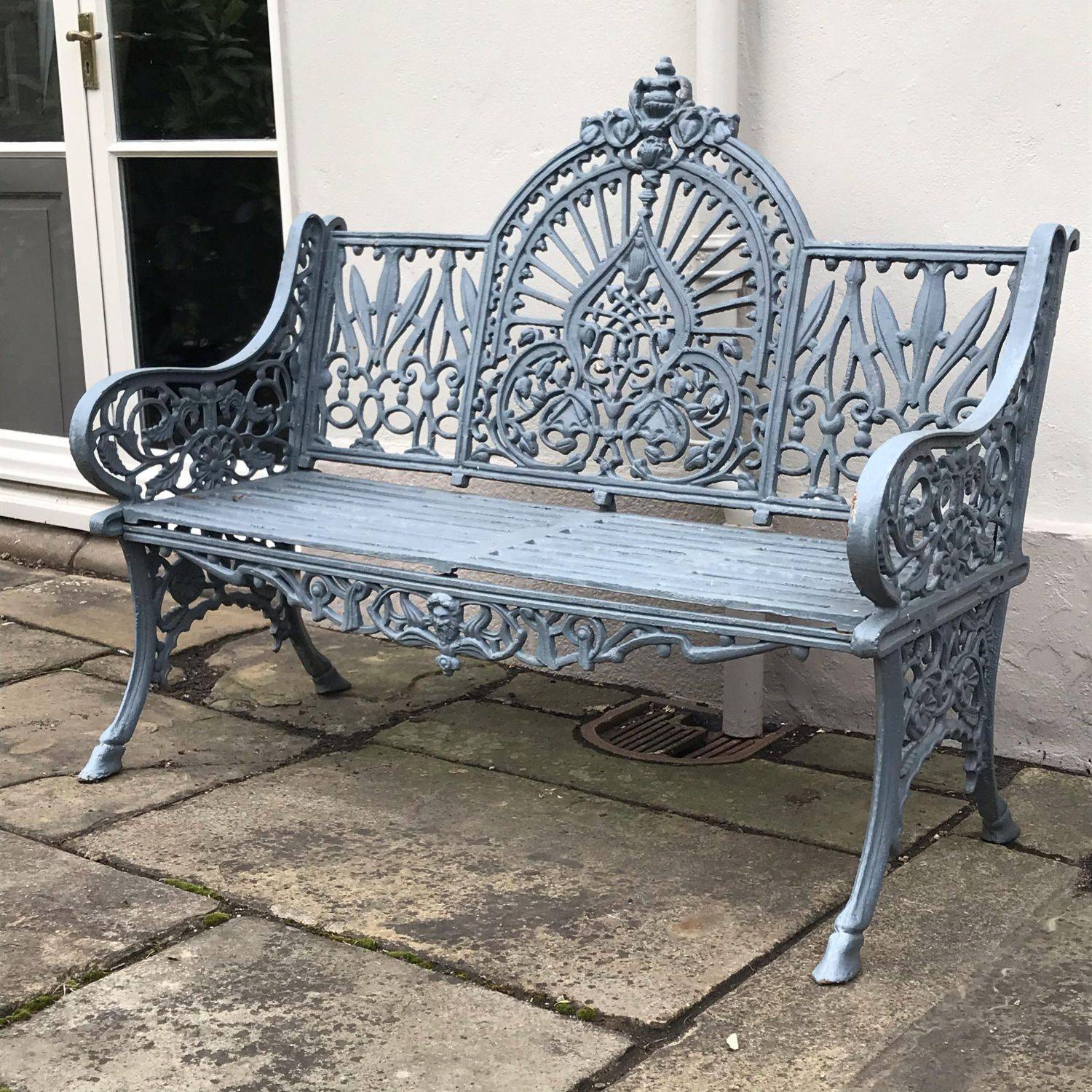 Antiques Atlas Small Cast Iron Garden Bench