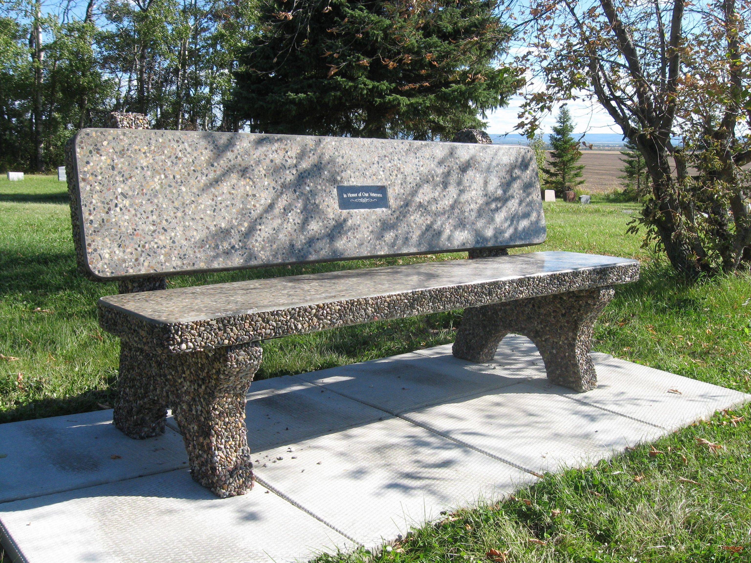 Concrete Memorial Benches Ideas