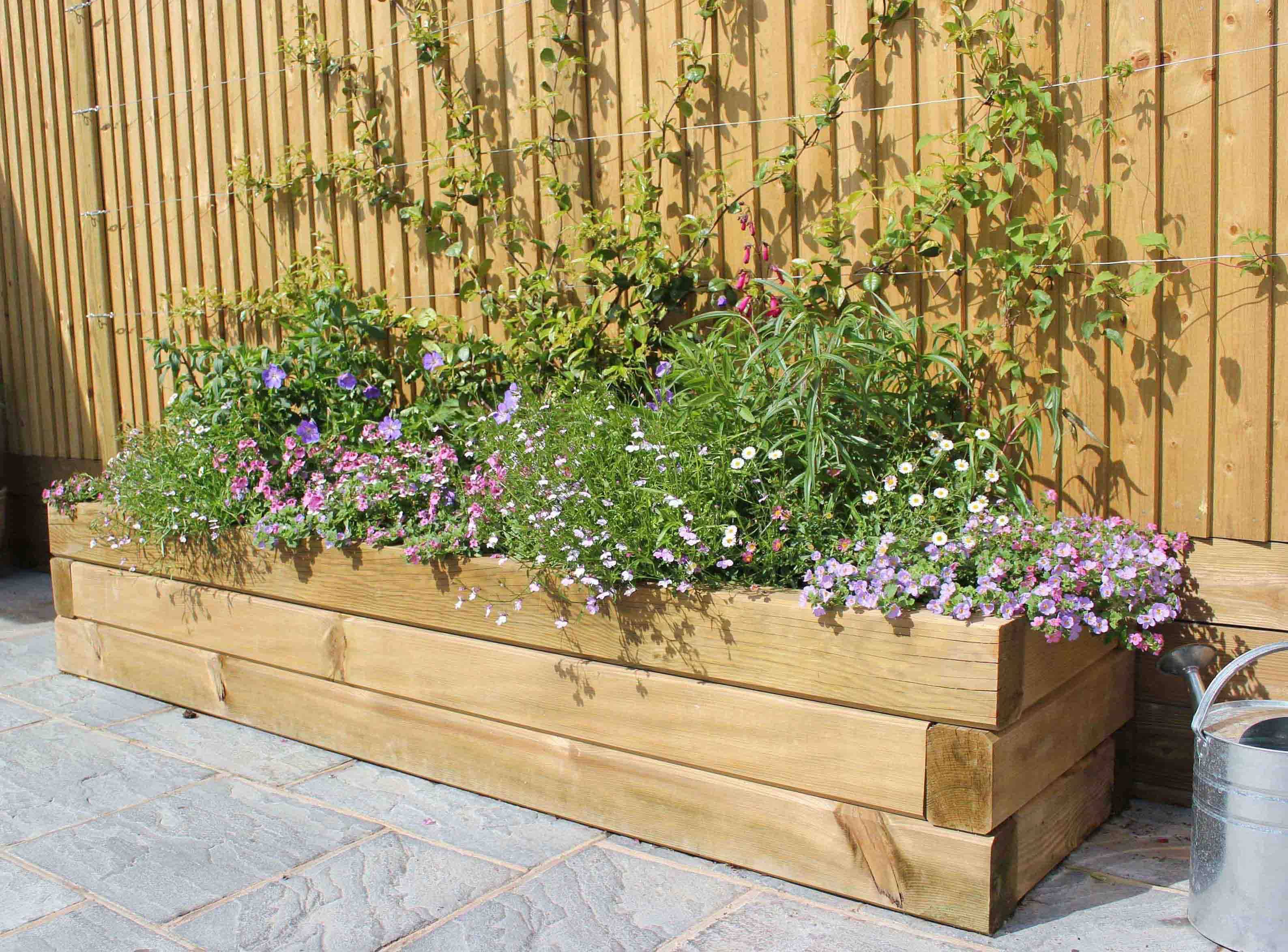 A Raised Wooden Planter